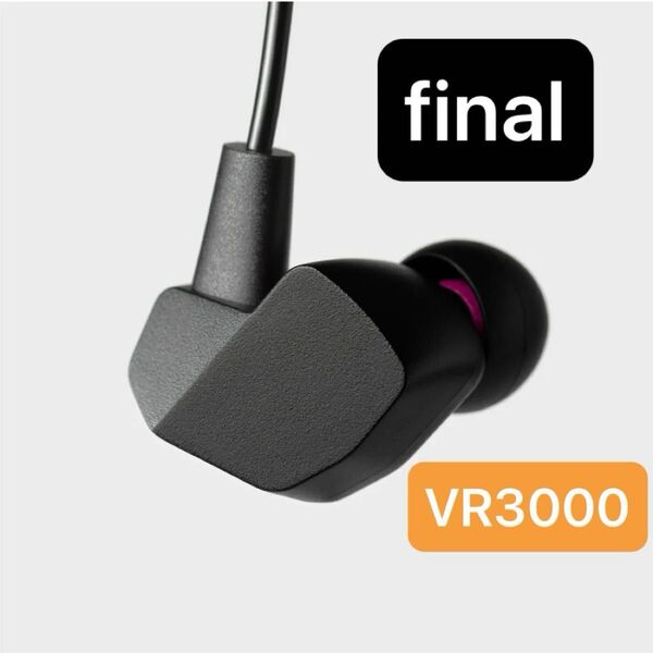 final VR3000 for Gaming・有線ゲーミング イヤホン・バイノーラル3Dサラウンド・マイク付き