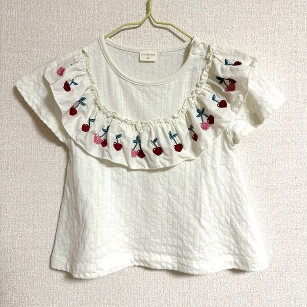 さくらんぼ柄 半袖 Tシャツ トップス 子供服