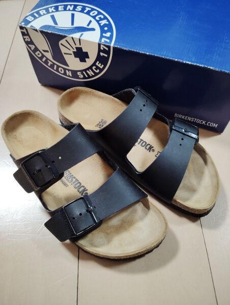 BIRKENSTOCK ビルケンシュトック Arizona アリゾナ サンダル ブラック 38 24.5