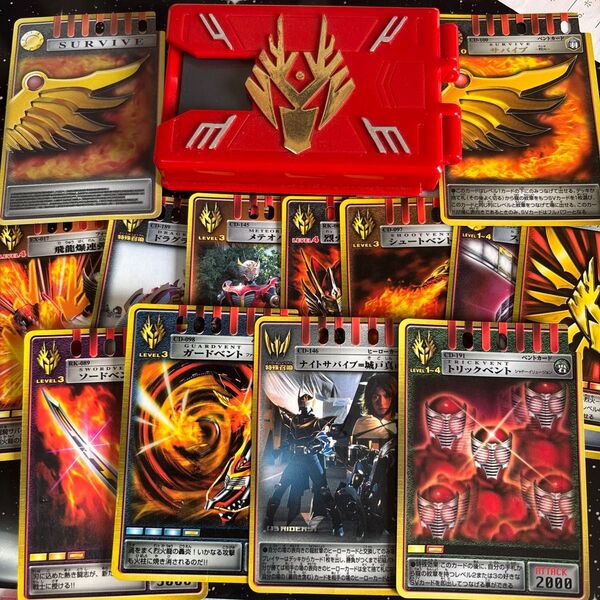仮面ライダー龍騎 Vバックル カードデッキ サバイブ アドベントカード カードデッキ DX版