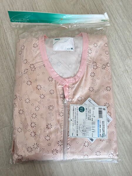 ANGEL エンゼル つなぎ服 5038 介護服 介護衣 ピンク 花柄 パジャマ