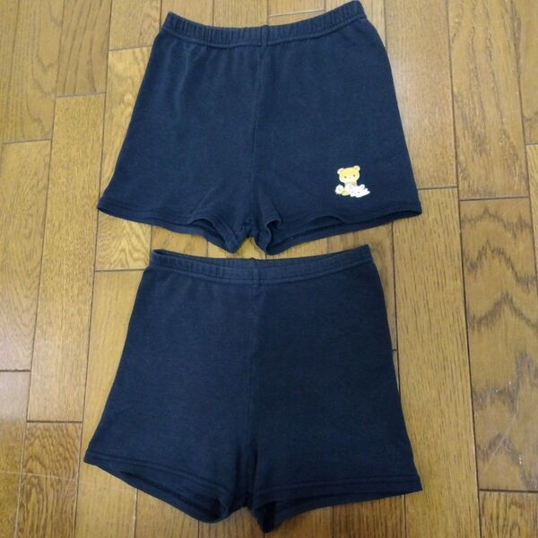 黒パン 見せパン 120cm 2枚セット