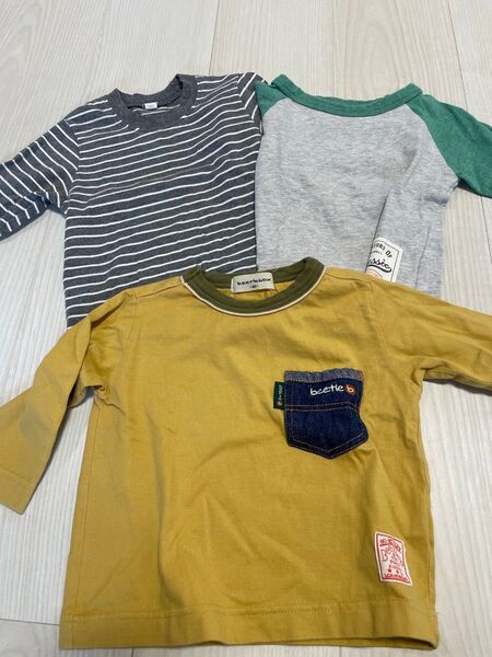 サイズ80 長袖Tシャツ 3点セット④