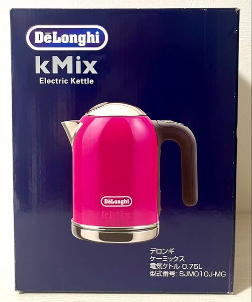 デロンギ ケーミックス 電気ケトル マゼンタ 0.75L SJM010J-MG 箱と説明書付き
