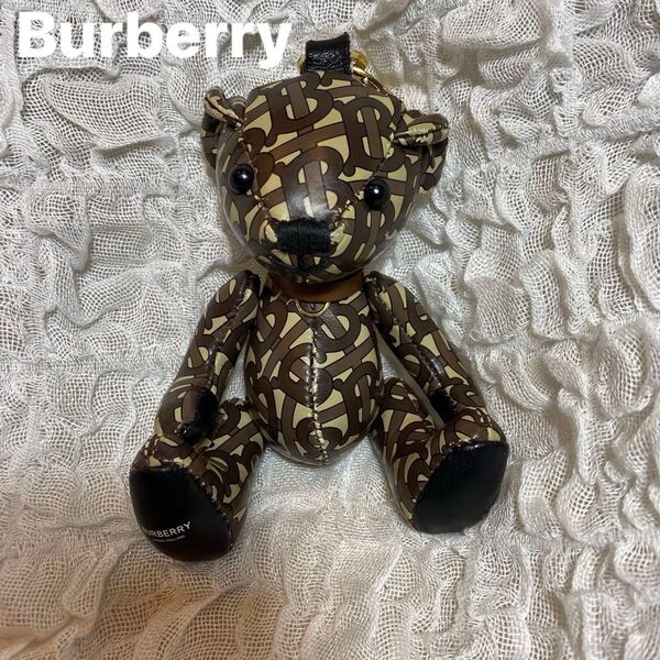 Burberry 牛革トーマスベア チャーム キーホルダー