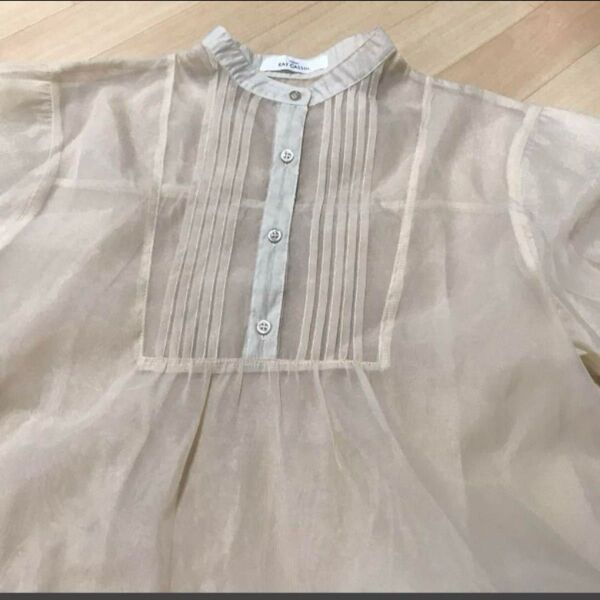 レイカズン Ray Cassin ブラウス 涼しげ お洒落 Fサイズ 半袖 L サイズ から LLサイズぐらい 美品