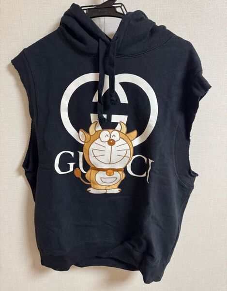 Gucci ドラえもん 牛ドラ ノースリーブ パーカー