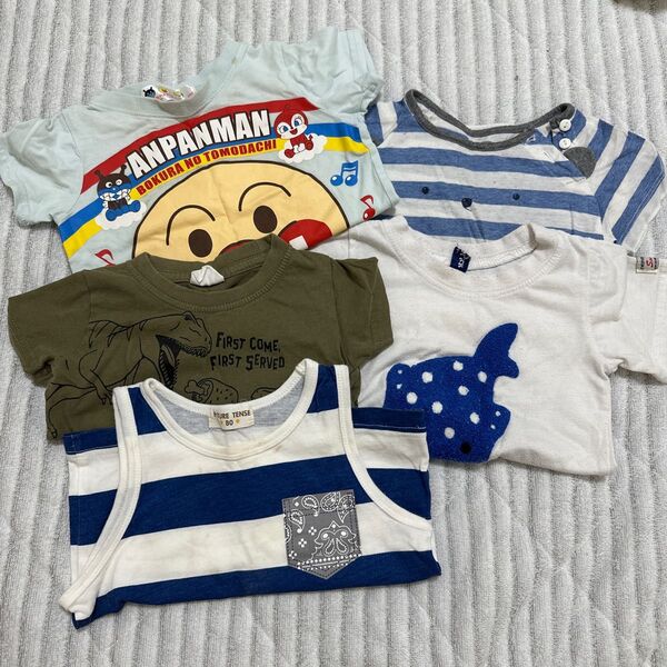 子供服 80サイズ まとめ売り 5点セット アンパンマン 恐竜