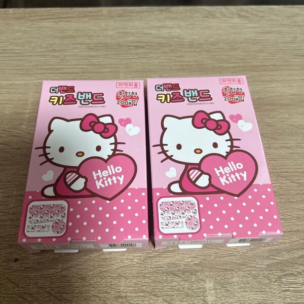 【ハローキティ】韓国ダイソー限定品 キティ 絆創膏 2個セット