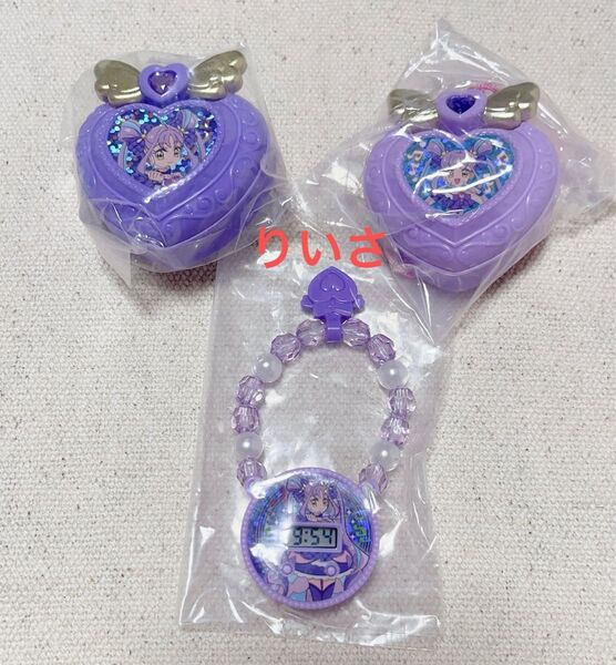 キミとアイドルプリキュア ブレスレットウォッチ&ケース キュアキュンキュン レア 腕時計 ガチャ ガチャガチャ ガシャポン