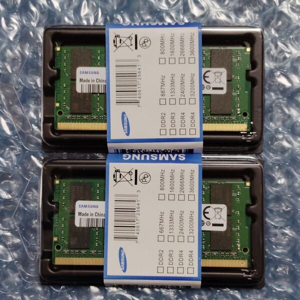 新品 Samsung DDR4-3200 SODIMM ノートPC用 16GB x 2枚セット 計32GB