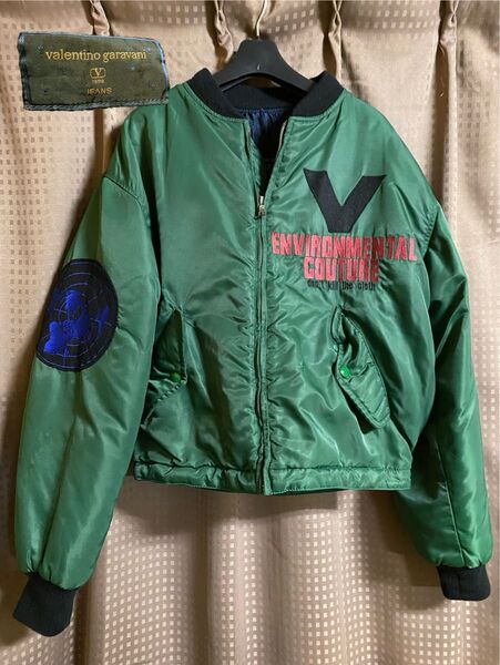 valentino garavani 90s vintage ジャケット L ヴァレンティノ ガラヴァーニ MA-1 ジャケット