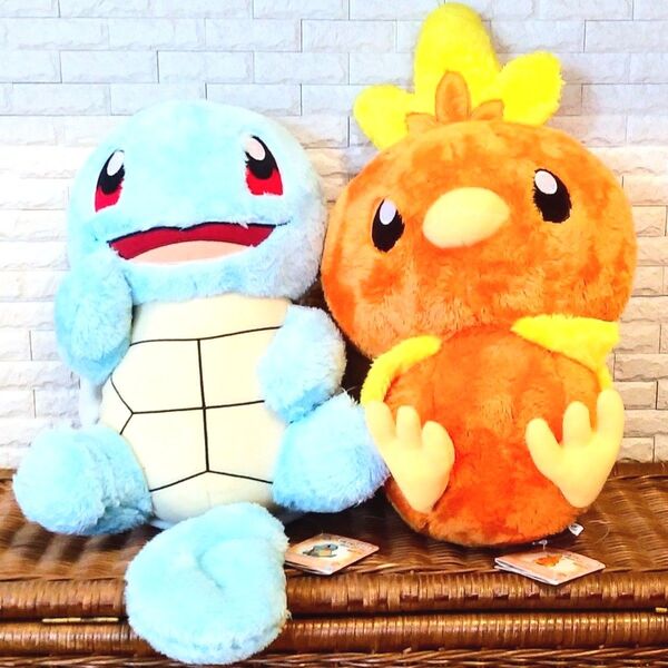 ポケモン ぬいぐるみ ゼニガメ アチャモ タグつき ふわふわ 大きめ