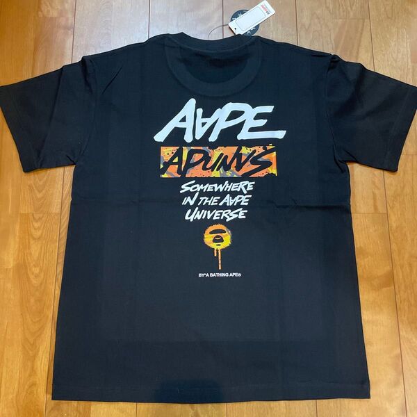 APE 半袖Tシャツ ブラック 男女兼用 Lサイズ 早い者勝ち
