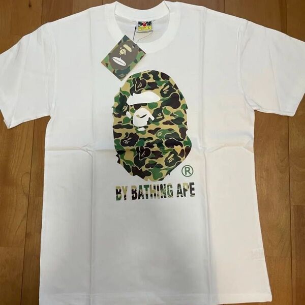 APE 白 Tシャツ半袖 男女兼用 L 早い者勝ち