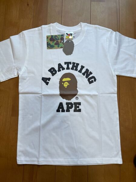 APE 半袖Tシャツ 白 Lサイズ 男女兼用 早い者勝ち