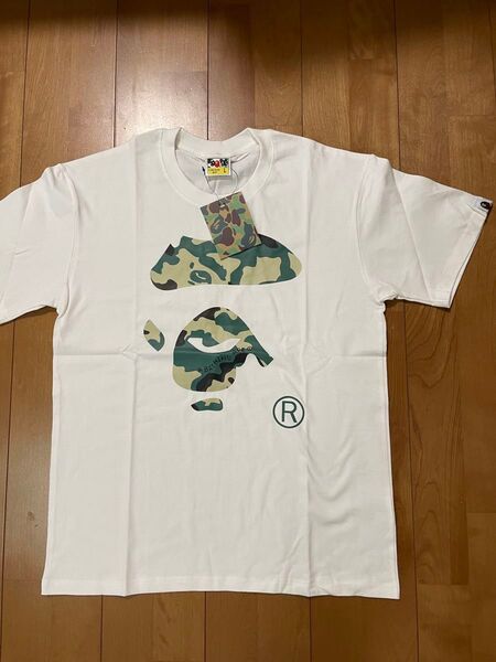 APE 半袖Tシャツ 男女兼用 L ホワイト 早い者勝ち