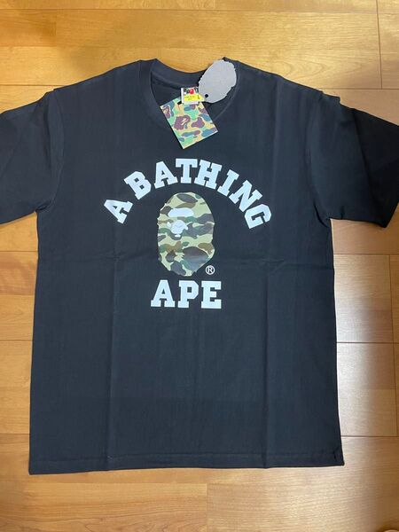 APE 半袖Tシャツ 黒 男女兼用 L 早い者勝ち