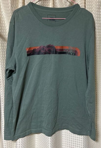 THE NORTH FACE 長袖Tシャツ メンズ Lサイズ モスグリーン