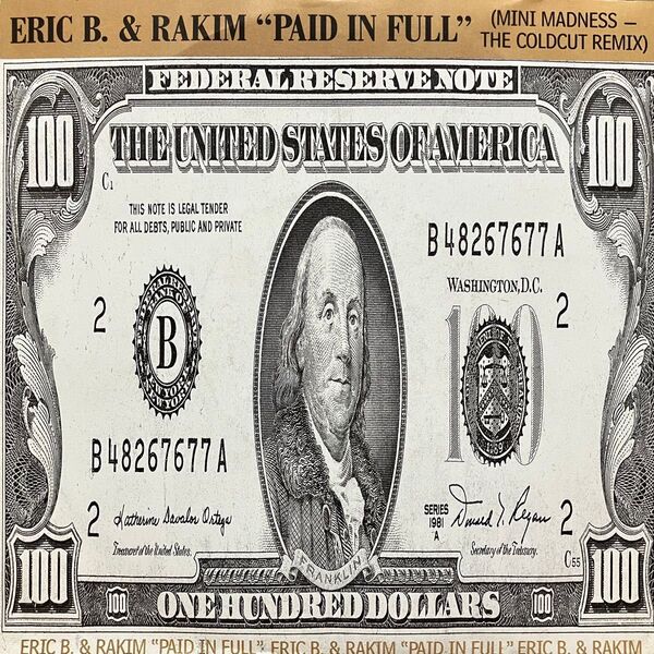 美盤【7インチ】Eric B. & Rakim / Paid in Full