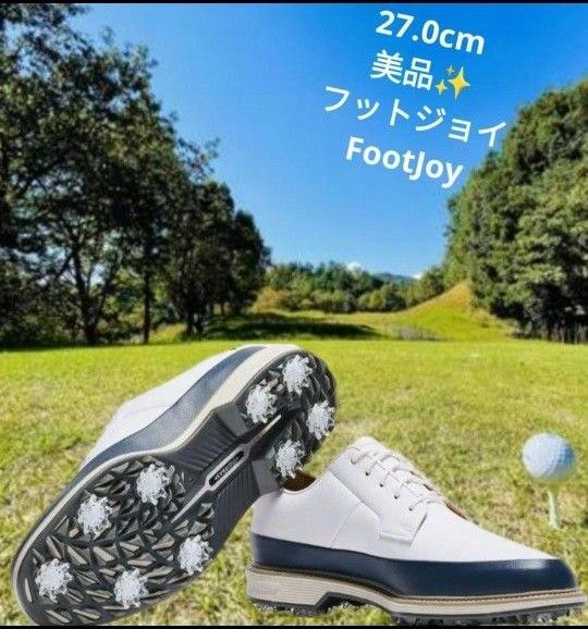 即購入◎フットジョイ ゴルフシューズ ドライジョイズ プレミアフィールド27.0 スニーカー 白 スパイク