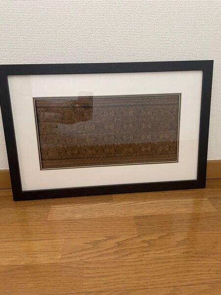 アンティーク刺繍 ミャオ族の刺繍 額装 中国 シノワズリ
