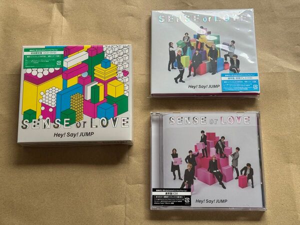 【Hey!Say!JUMP】CD+DVD/アルバム/SENSE or LOVE(初回盤/通常盤初回プレス/通常盤)セット