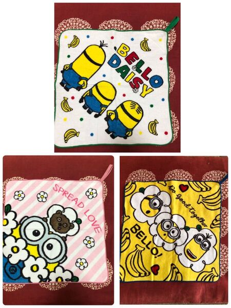 ミニオンズ ループ付き タオル 3枚