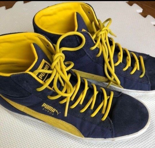 PUMA SUEDE MID CLASSIC COLLEGE PEACOAT-DANDELION 24cm