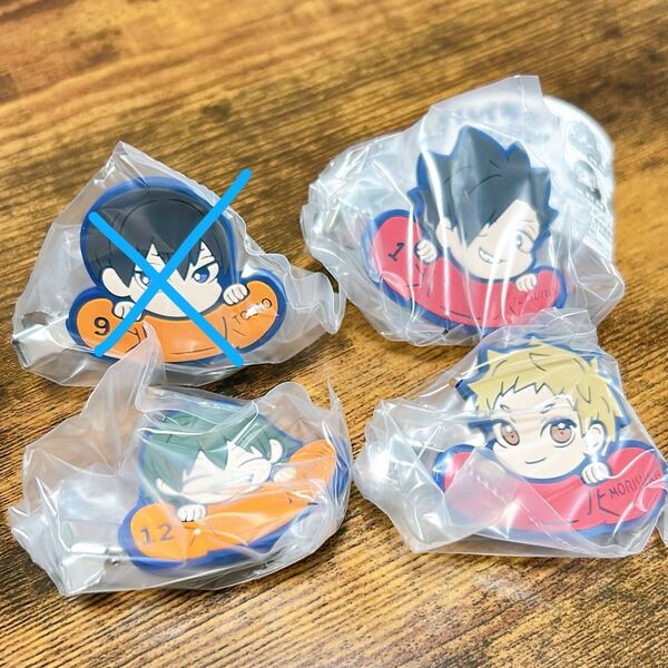 ハイキュー ガチャ キャラばんちょうこう ヘアクリップ 山口 黒尾 夜久