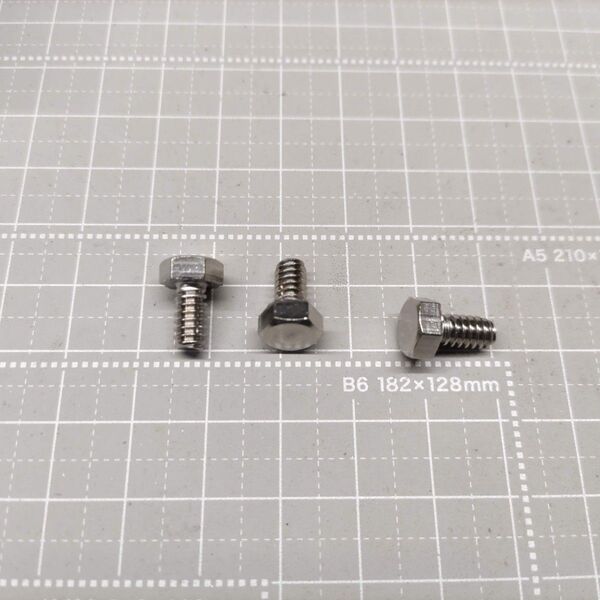 N0852 六角ボルト 全ネジ UNC10-24山×3/8 ステンレス 5本