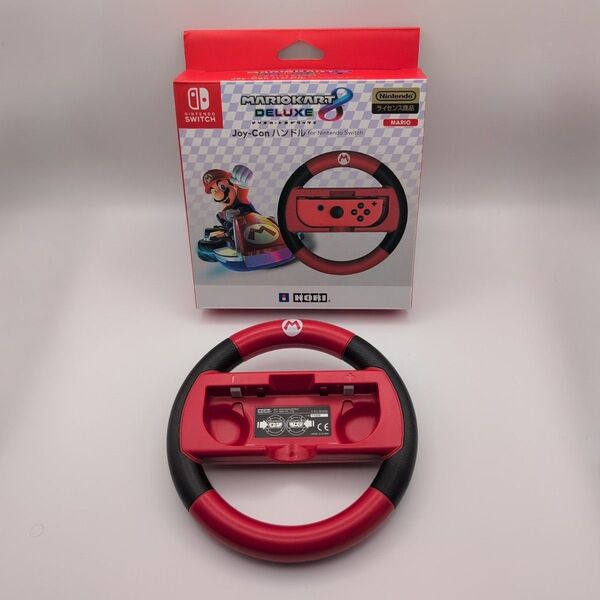 美品 Switch マリオカート8デラックス Joy-Con ハンドル マリオ