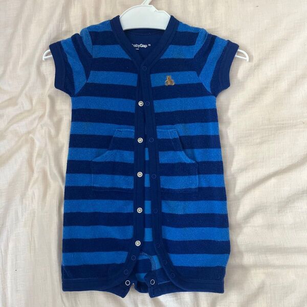 babyGap ボーダーロンパース 70
