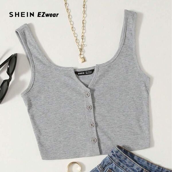 SHEIN タンクトップ ノースリーブ
