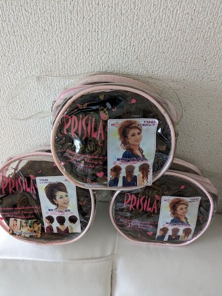 プリシラ つけ毛 3点セット まとめ売り ヘアアクセサリー ポイントウィッグ