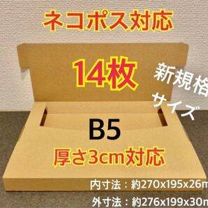 ★ ★新商品【14枚】新規格B5サイズ ネコポス対応 段ボール箱