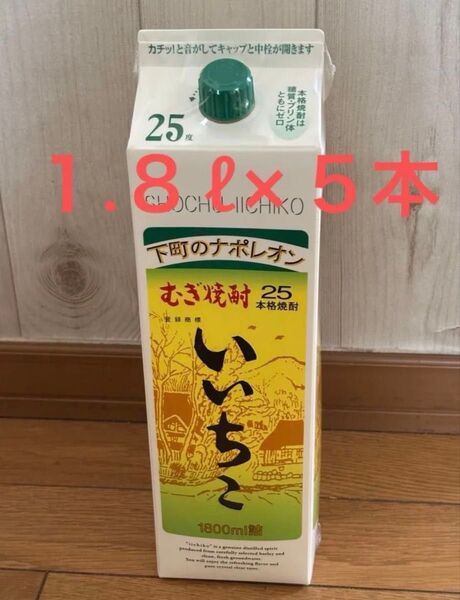 本格焼酎 いいちこ 25度 1.8L 5本 紙パック