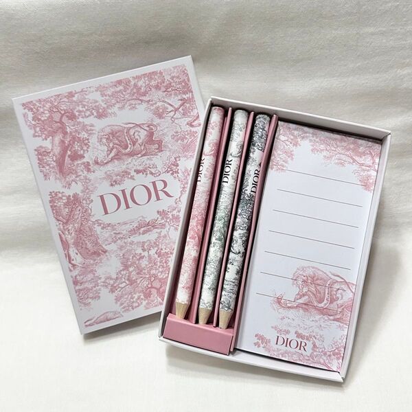 Christian Dior ディオール ノベルティ 色えんぴつ メモ帳 鉛筆 新品未使用♪