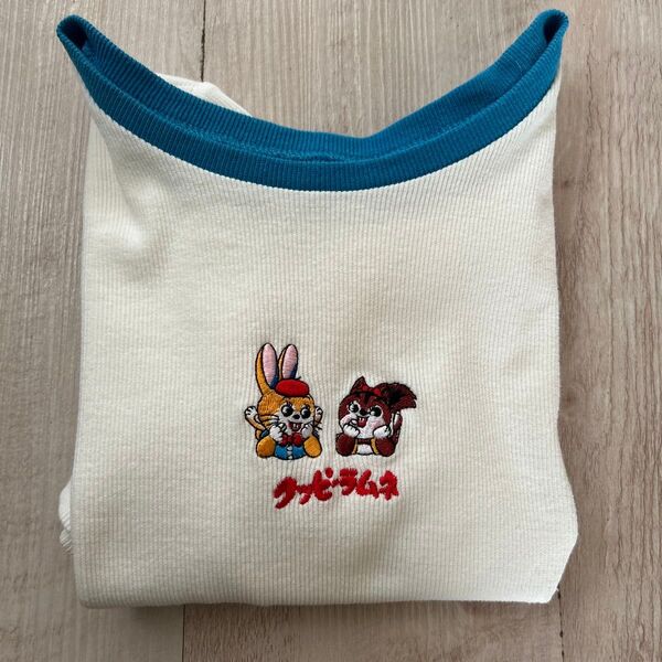 レピピアルマリオ クッピーラムネ刺繍入り ショート丈Tシャツ Lサイズふ