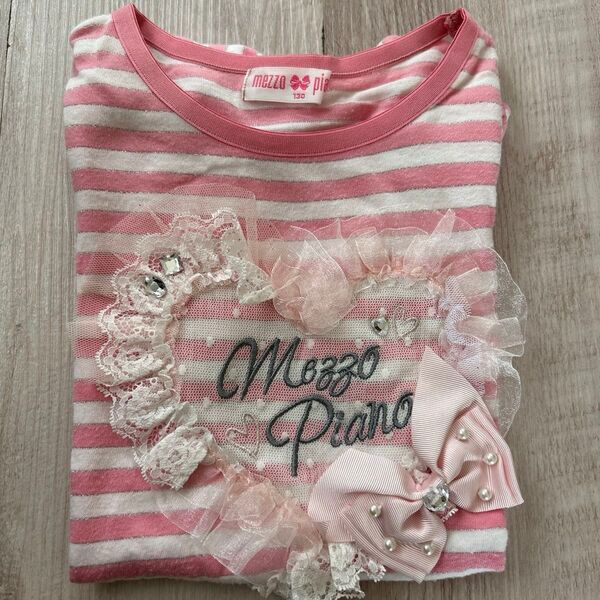 mezzo piano メゾピアノ ボーダー Tシャツ 130