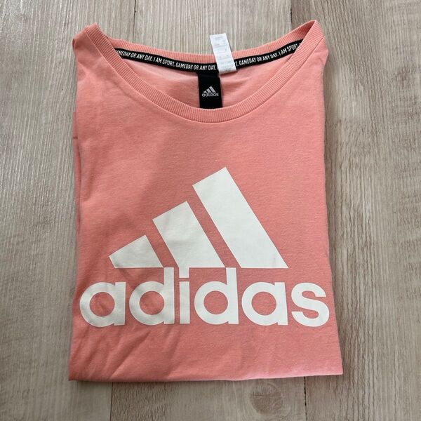 adidas Tシャツ ピンク 薄手 150センチ