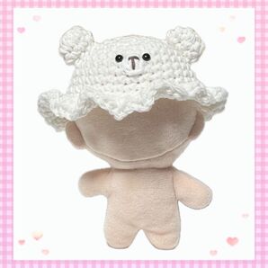 ぬい服 10cm くまちゃん帽子