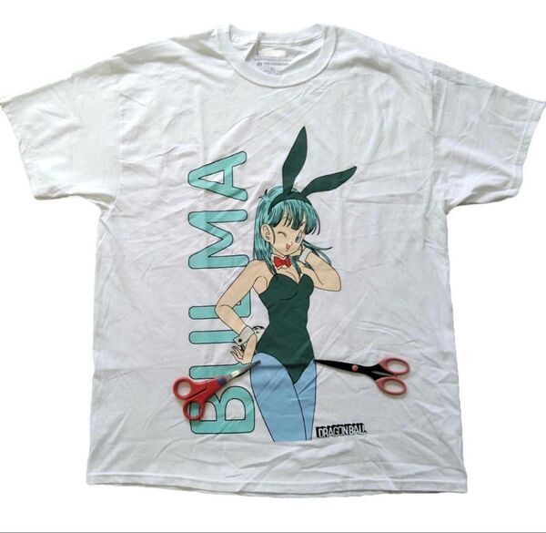 訳あり ドラゴンボール Tシャツ XLサイズ 白 ブルマ アニメTシャツ