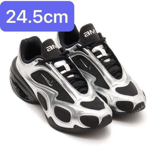 24.5cm Nike Women's Air Max Muse Black Metallic Silver エアマックスミューズ