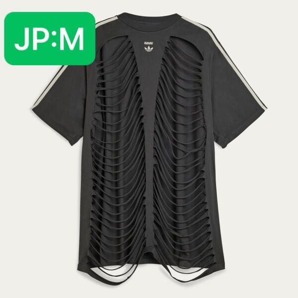 Mサイズ adidas x Avavav Slashed T-shirt "Carbon" アヴァヴァヴ カッティング Tシャツ