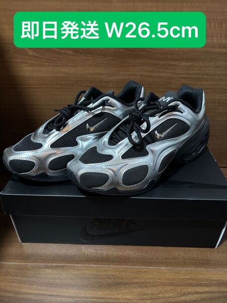 26.5cm Nike Women's Air Max Muse Black Metallic Silver エアマックスミューズ
