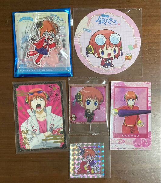 銀魂 3年Z組銀八先生 神楽 万事屋 コラボカフェ 特典コースター アクリルスタンド キラステ にふぉるめーしょん れとぽぷ
