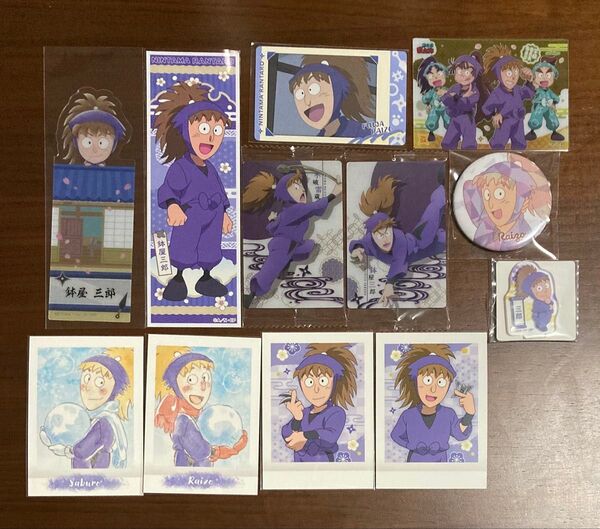 忍たま乱太郎 忍たま 不破雷蔵 鉢屋三郎 ぱしゃこれ ツインウエハース スナップマイド ロングステッカー プリズム缶バッジ