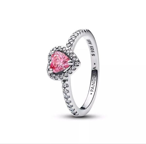 Pandora ハートリング ピンク シルバー925 未使用 size 11