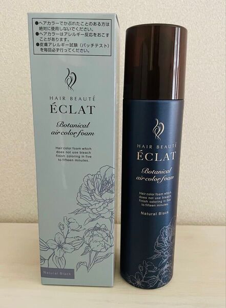 ヘアボーテエクラボタニカルエアカラーフォーム up ナチュラルブラック150g×1本